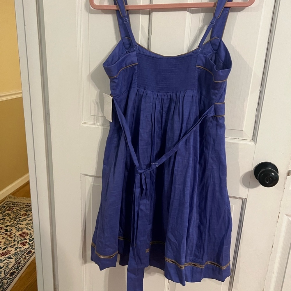 NWT Jessica Simpson Dress M Flowy Feminine Spring Easter COTTON Boho Midi - Picture 4 of 10